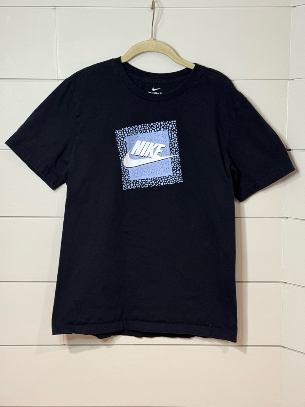 Nike Black and Purple Tee Size M
